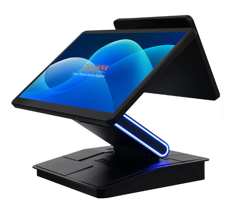 Dual-screen cash register